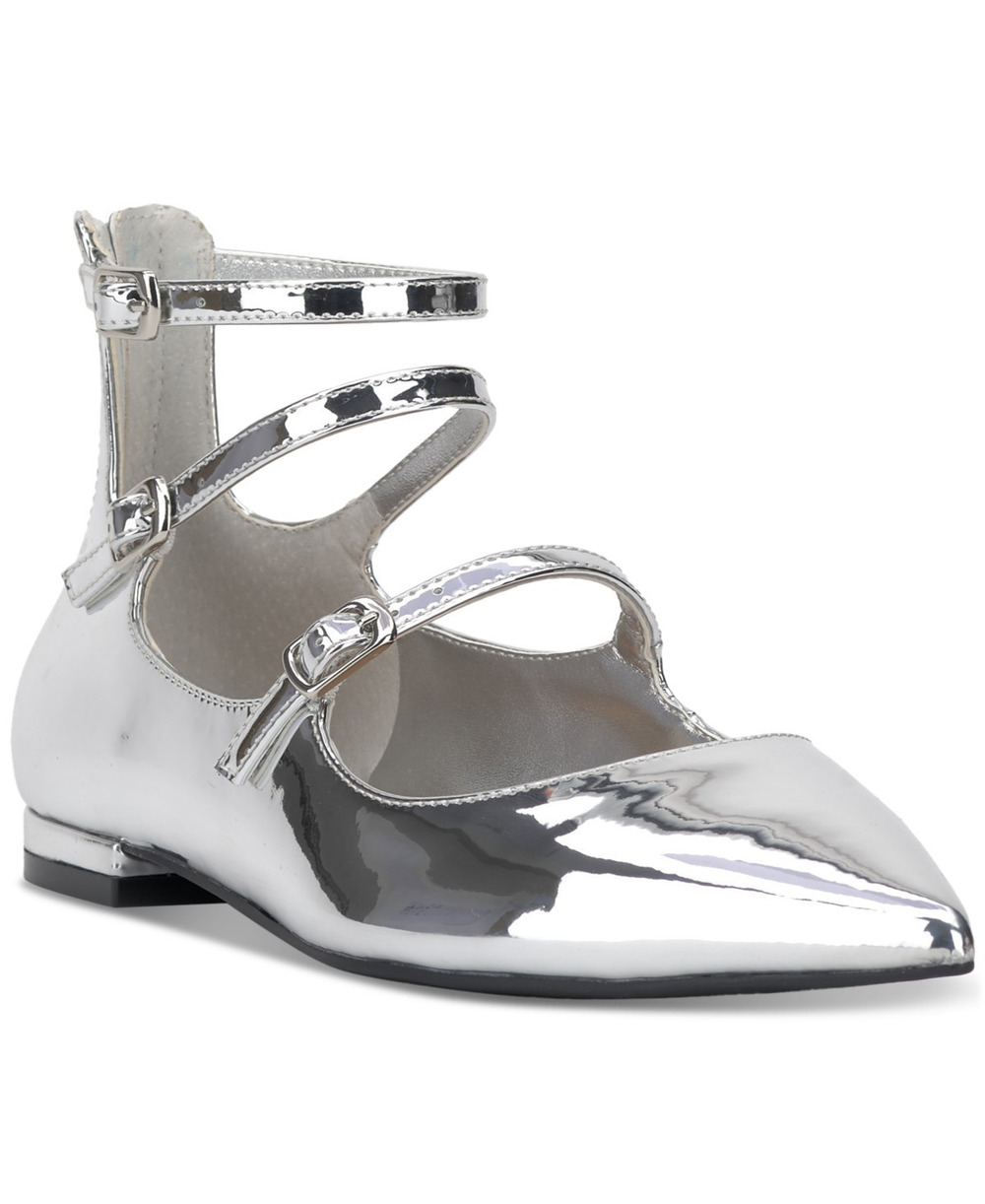 I.N.C. International Concepts Valan Triple-Strapped Flats Shoes Size 8.5M